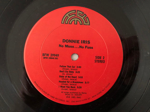Donnie Iris - No Muss...No Fuss