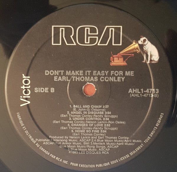 Earl Thomas Conley - Don't Make It Easy For Me