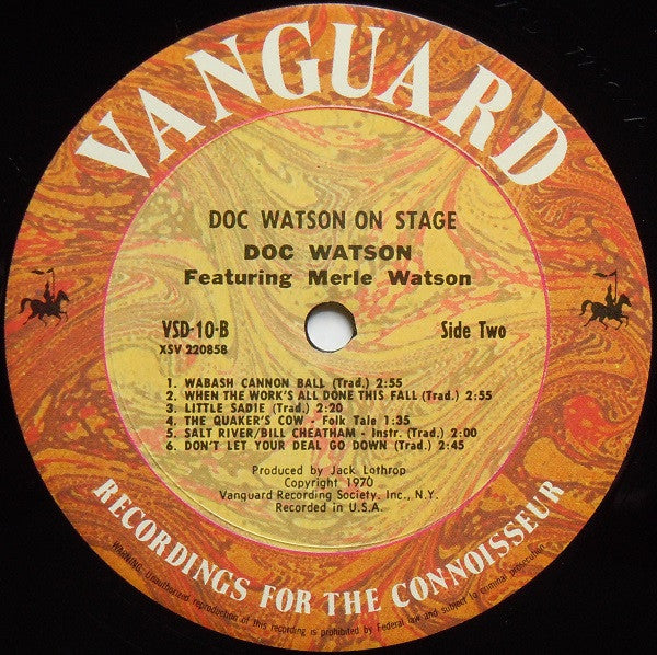 Doc Watson On Stage - secondary