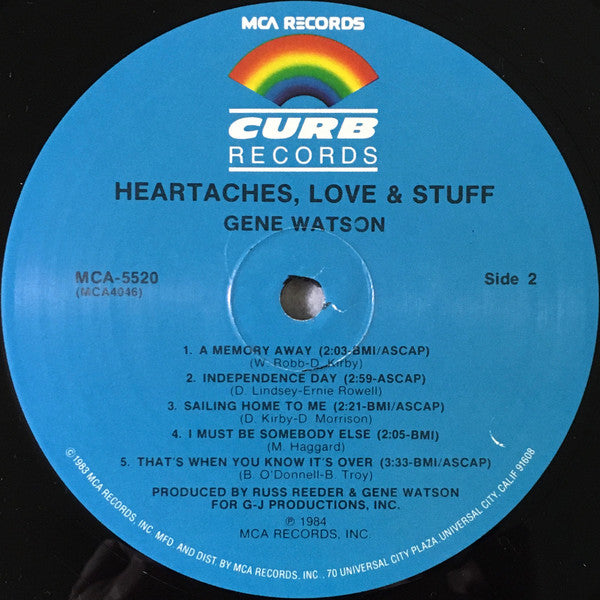 Heartaches, Love & Stuff - secondary