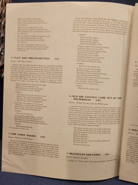 Sing Along With Millard Fillmore (The Life Album Of Presidential Campaign Songs) - secondary