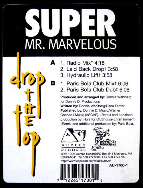 12" Single: Super Mr. Marvelous - Drop The Top