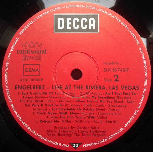 Engelbert Humperdinck - Live And S.R.O. At The Riviera Hotel, Las Vegas