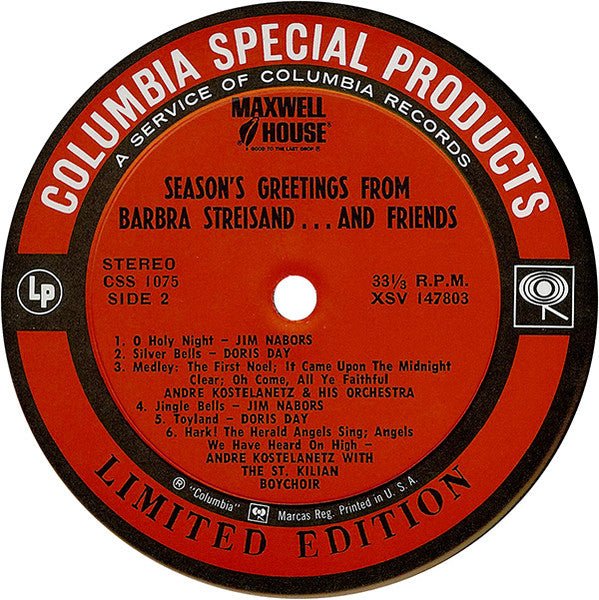 Season's Greetings From Barbra Streisand...And Friends - secondary