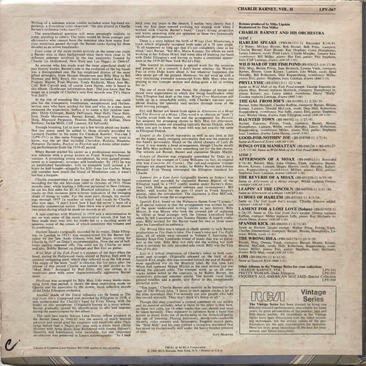 Charlie Barnet, Vol. II - secondary