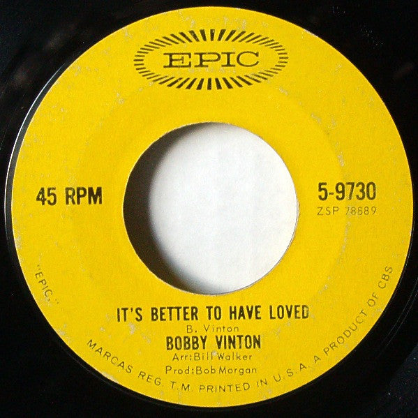 Mr. Lonely / It's Better To Have Loved - secondary