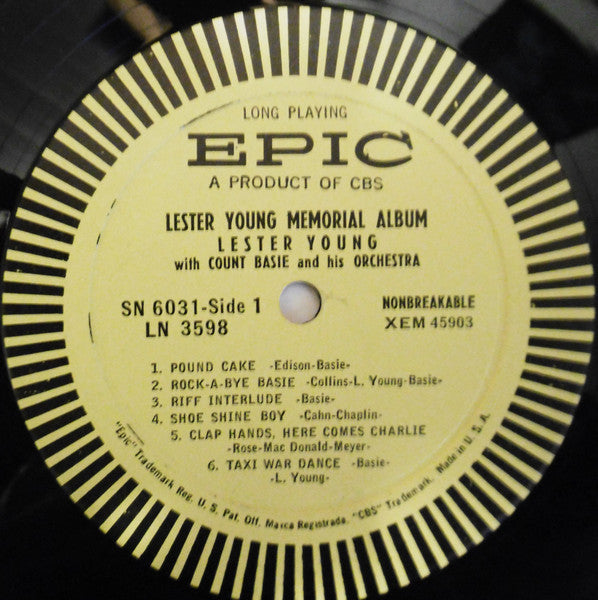 Lester Young, Count Basie Orchestra - Lester Young Memorial Album