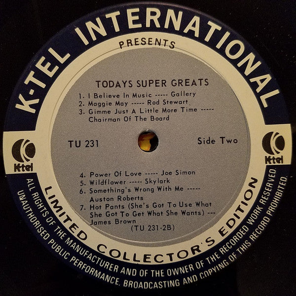 Various - Today's Super Greats: Part-2