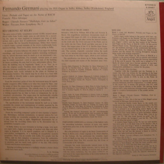 Works By Reger, Widor, Liszt, Franck - secondary