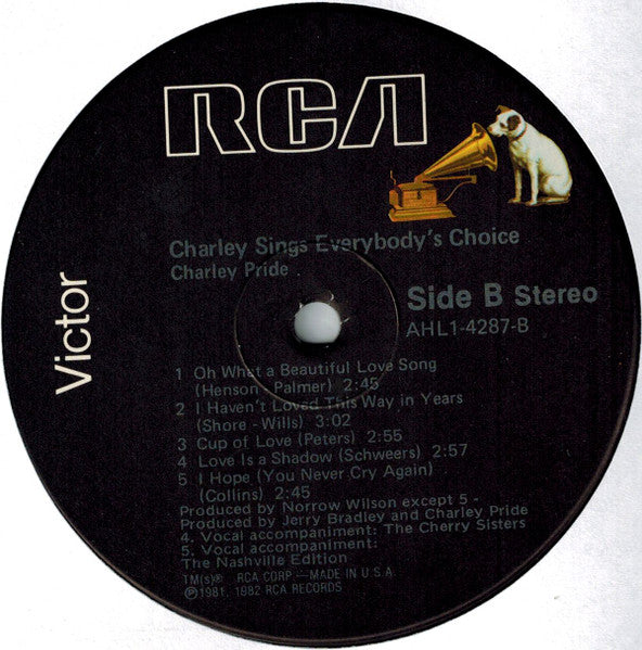 Charley Sings Everybody's Choice - secondary