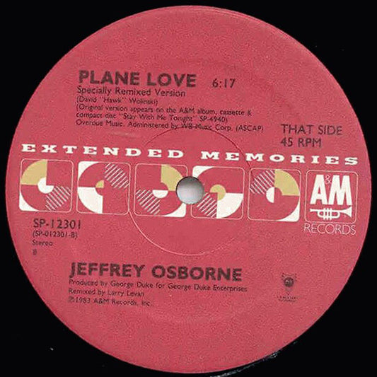 Stay With Me Tonight / Plane Love - secondary