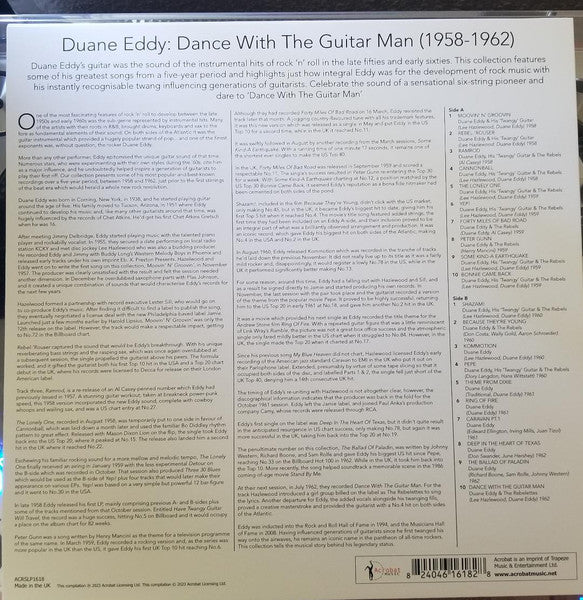 Dance with the Guitar Man, The Greatest Hits, 1958 to 1962 - secondary