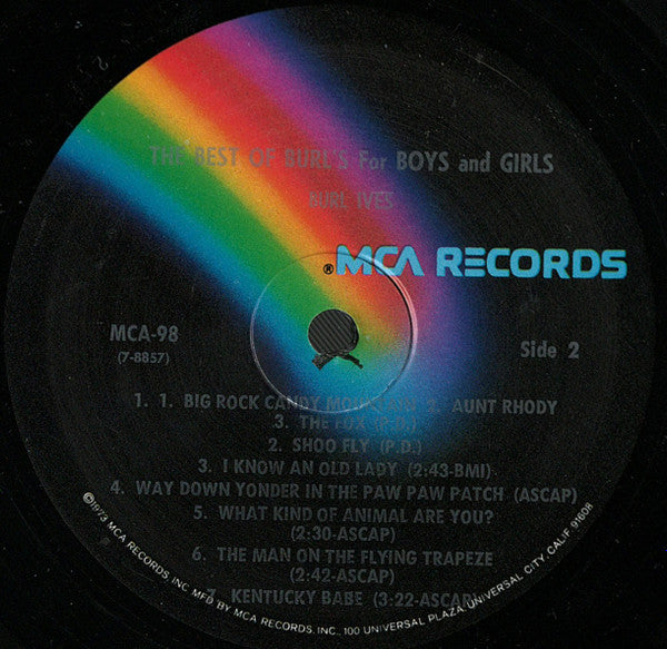 Burl Ives - The Best of Burl's for Boys and Girls