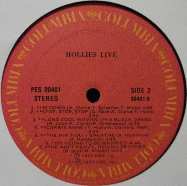 Hollies Live - secondary