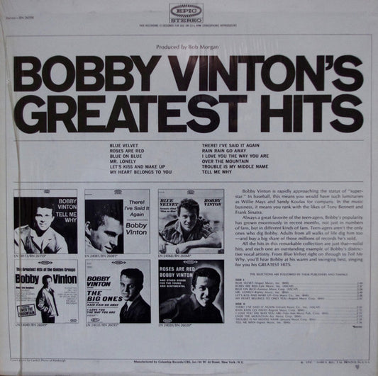 Bobby Vinton's Greatest Hits - secondary