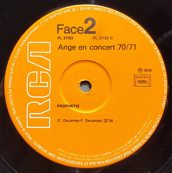 En Concert 1970 - 1971 - secondary