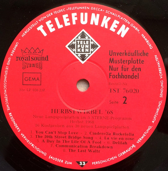 Various - Herbst-Wirbel '68