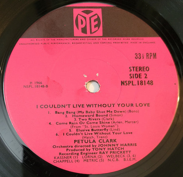 Petula Clark - I Couldn't Live Without Your Love