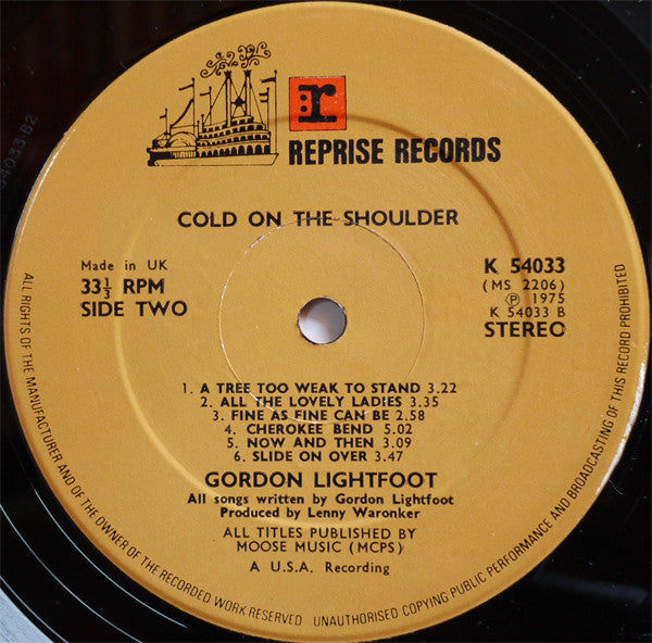 Gordon Lightfoot - Cold On The Shoulder