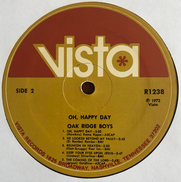 The Oak Ridge Boys - Oh, Happy Day