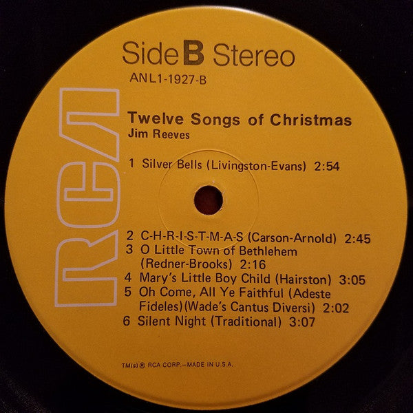 Jim Reeves - Twelve Songs Of Christmas