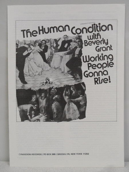 The Human Condition, Beverly Grant - Working People Gonna Rise!