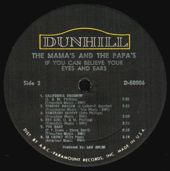 If You Can Believe Your Eyes And Ears - secondary