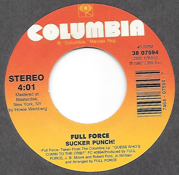7" Single: Full Force - Love Is For Suckers (Like Me And You) / Sucker Punch!