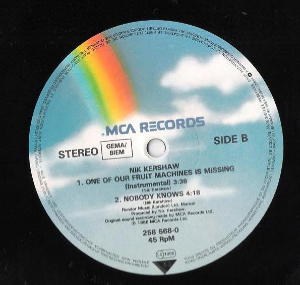 12" Single: Nik Kershaw - Nobody Knows (Extended Mix)