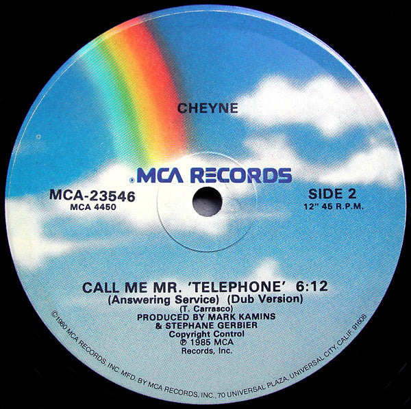 12" Single: Cheyne - Call Me Mr' Telephone