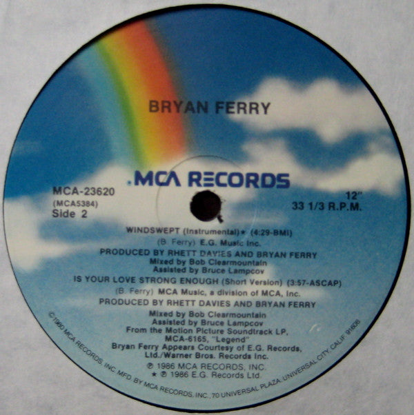 12" Single: Bryan Ferry - Is Your Love Strong Enough (Extended Version)