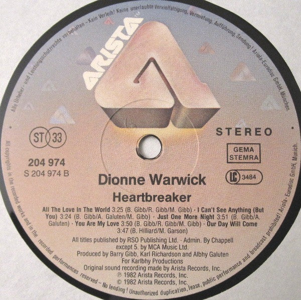 Dionne Warwick - Heartbreaker
