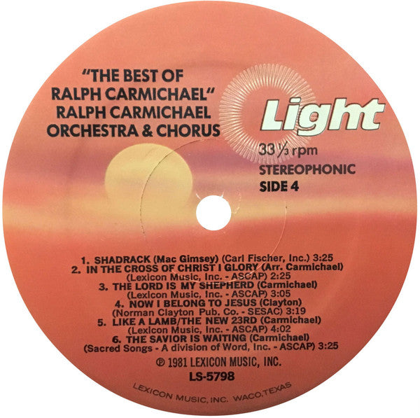 Ralph Carmichael - The Best Of Ralph Carmichael