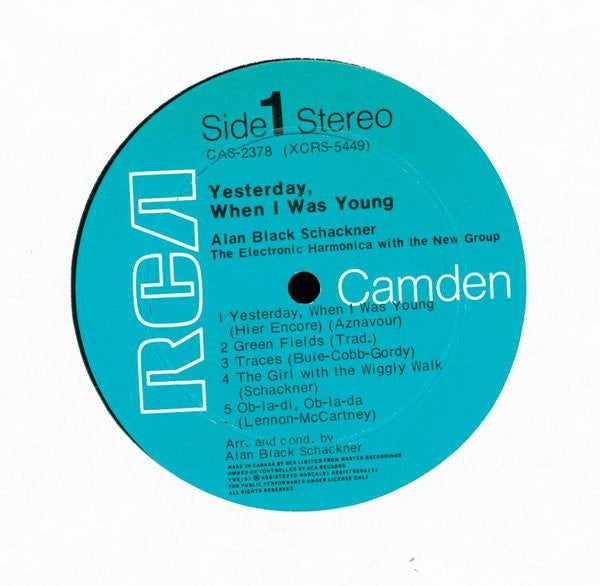 Alan Black Schackner, New Group - Yesterday, When I Was Young: The Electronic Harmonica