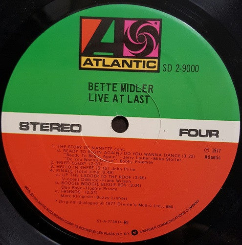 Bette Midler - Live At Last