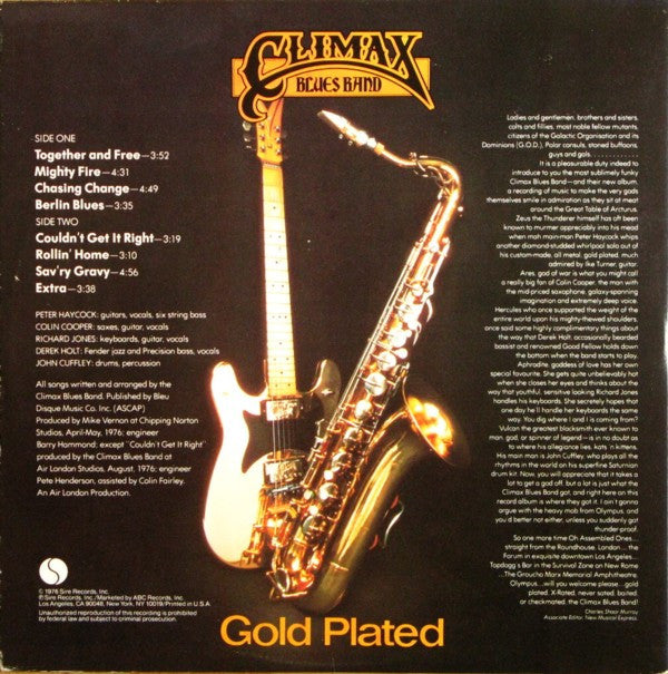 Climax Blues Band - Gold Plated