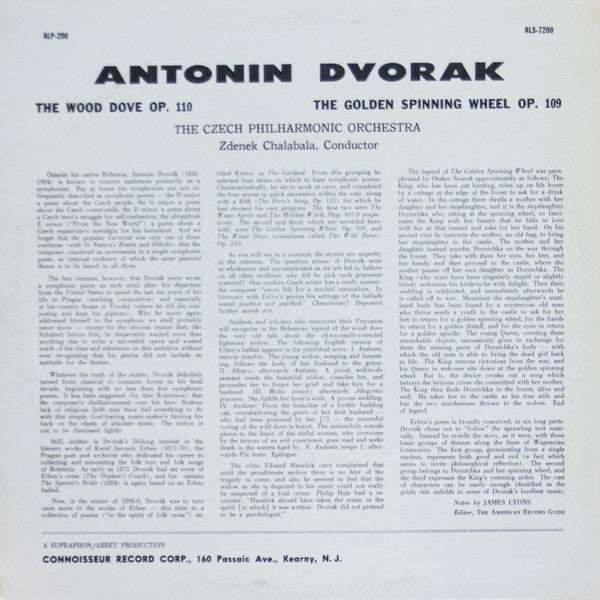 Antonín Dvořák, The Czech Philharmonic Orchestra, Zdeněk Chalabala - The Wood-Dove / The Golden Spinning Wheel
