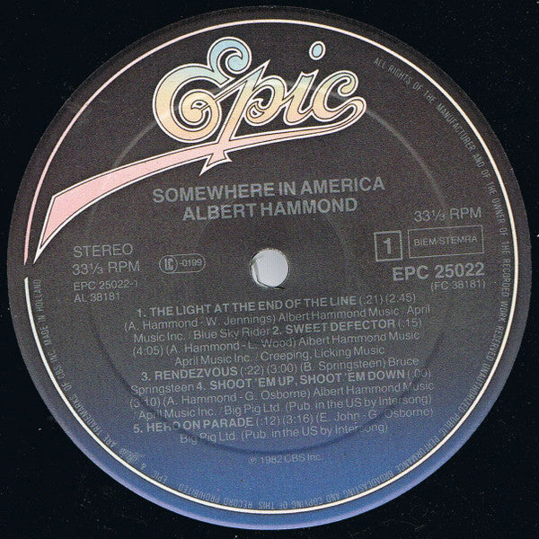 Albert Hammond - Somewhere In America