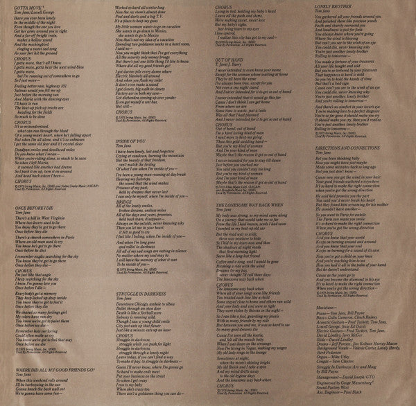 Tom Jans - The Eyes Of An Only Child