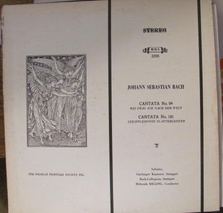 Johann Sebastian Bach, Gächinger Kantorei Stuttgart, Bachcollegium Stuttgart, Helmuth Rilling - Cantata No.94 - Cantata No.181