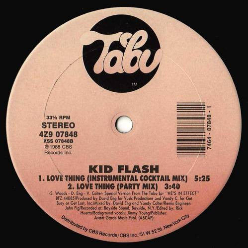 12" Single: Kid Flash - Love Thing