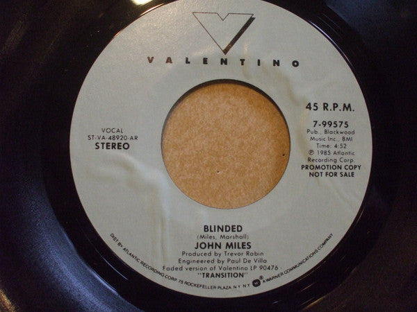7" Single: John Miles Band - Blinded