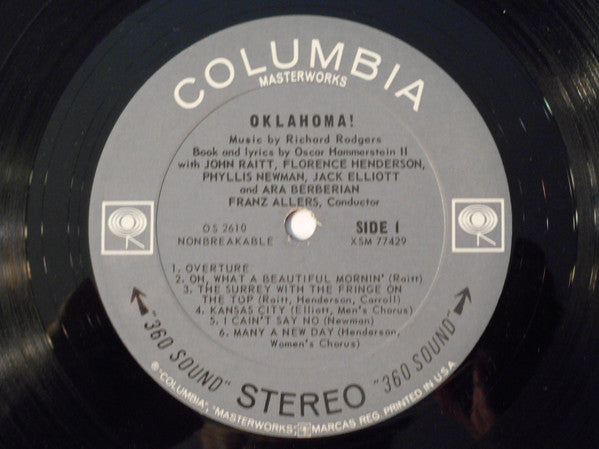 John Raitt, Florence Henderson, Jack Elliott, Ara Berberian, Phyllis Newman, Franz Allers - Oklahoma!