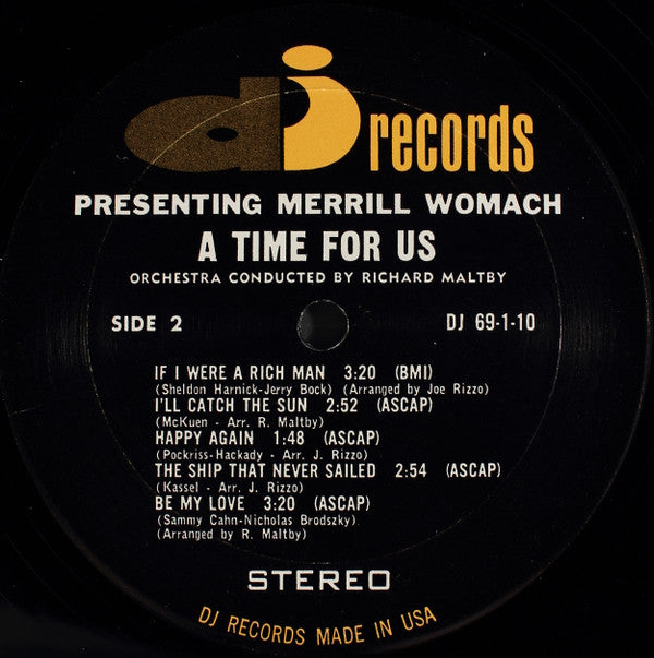 Merrill Womach - A Time For Us: Love Theme From Romeo & Juliet