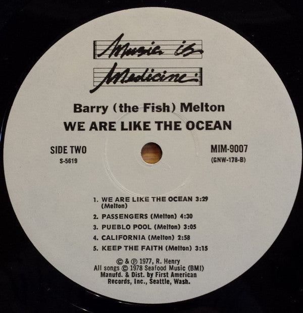 Barry Melton - We Are Like The Ocean