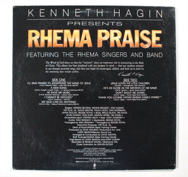 Rhema Singers And Band - Rhema Praise