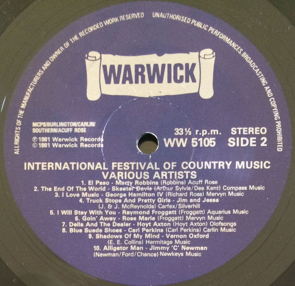 Various - International Festival Of Country Music