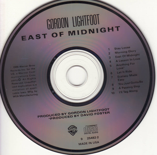 Gordon Lightfoot - East Of Midnight