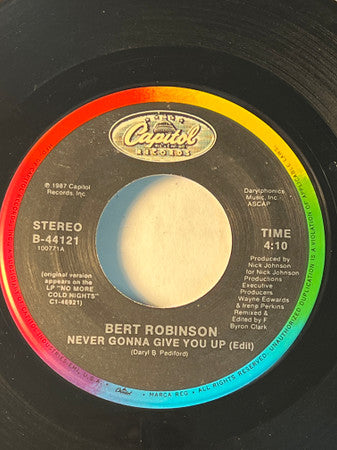 7" Single: Bert Robinson - Never Gonna Give You Up