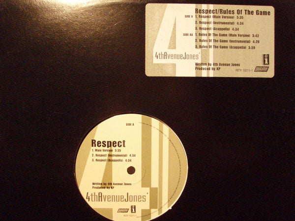 12" Single: 4th Avenue Jones - Respect / Rules Of The Game